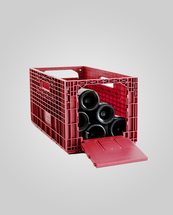 Weinbox wine crate, burgundy